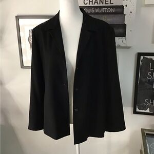 Rafaella Lined Black Blazer Size 12